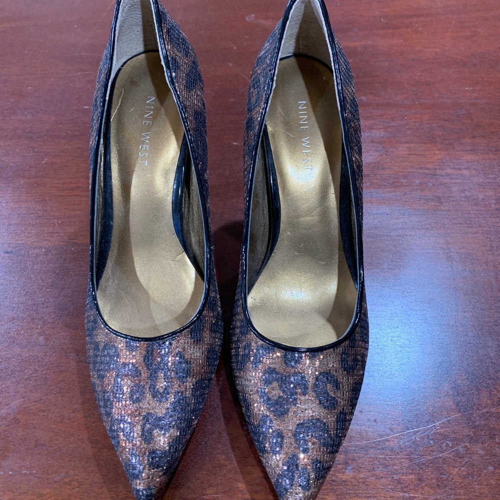 Nine West Leopard Print Heels